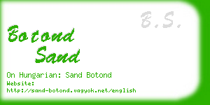 botond sand business card